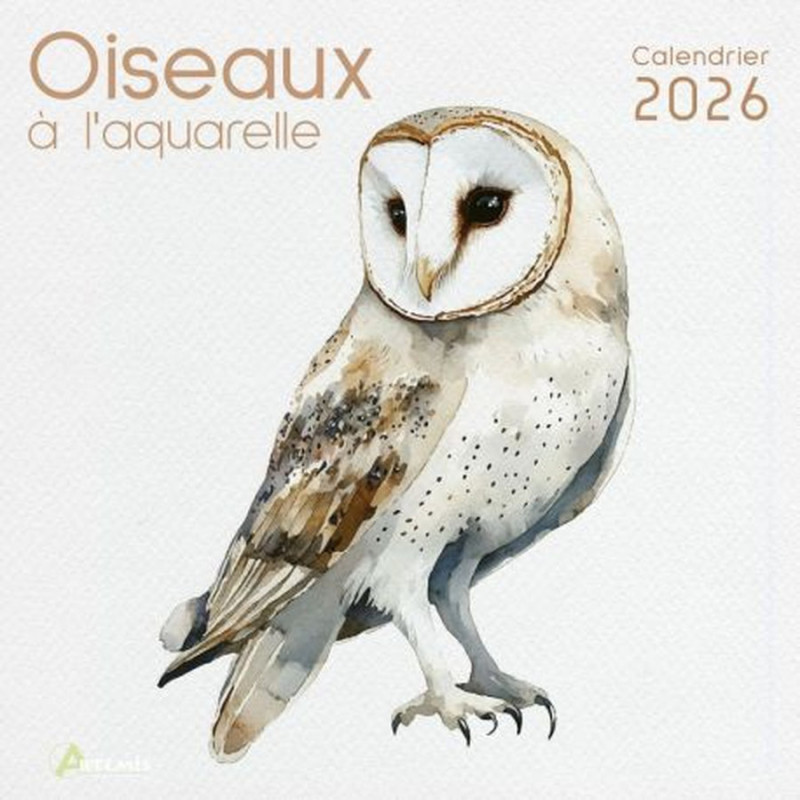 Calendrier oiseaux a l'aquarelle 2026 de Jardinerie Bordeaux Libourne Gironde dans C023