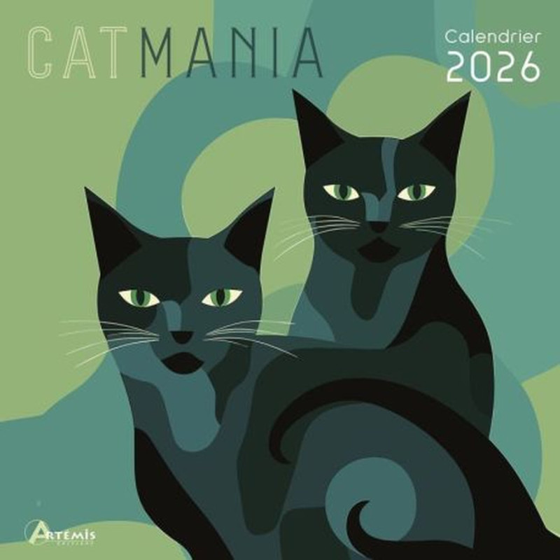 Calendrier cat mania 2026 de Jardinerie Bordeaux Libourne Gironde dans C023