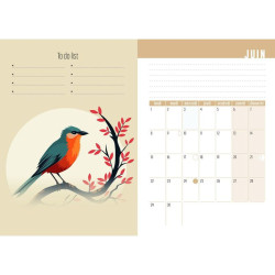 Agenda oiseaux 2026 de Jardinerie Bordeaux Libourne Gironde dans C023