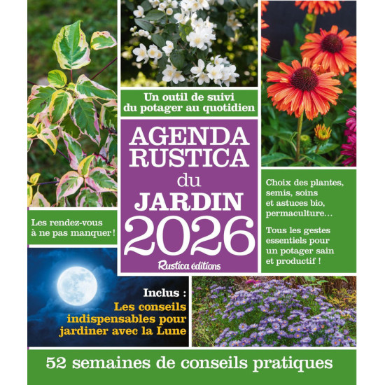 Agenda rustica du jardin 2026 de Jardinerie Bordeaux Libourne Gironde dans C023