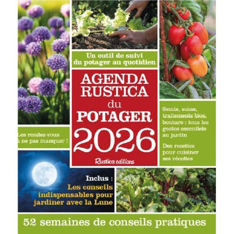 Agenda rustica du potager 2026 de Jardinerie Bordeaux Libourne Giro...