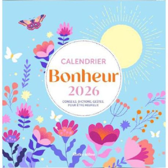 Calendrier mural bonheur 2026 de Jardinerie Bordeaux Libourne Gironde dans C023