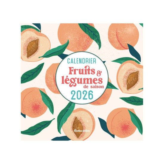 Calendrier mural fruits & legumes de saison 2026 de Jardinerie Bordeaux Libourne Gironde dans C023