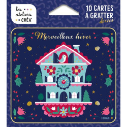 Cartes a gratter - merveilleux hiver de Jardinerie Bordeaux Libourne Gironde dans C023