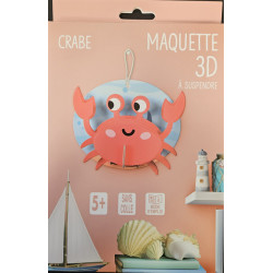 Crabe maquette 3d deco en carton de Jardinerie Bordeaux Libourne Gironde dans C023