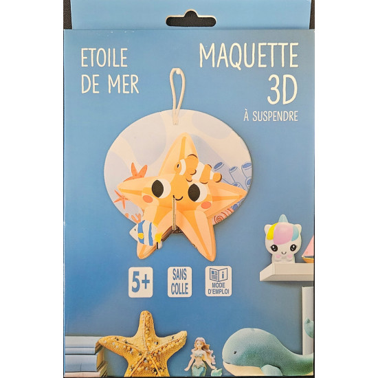 Etoile de mer maquette 3d deco en carton de Jardinerie Bordeaux Libourne Gironde dans C023
