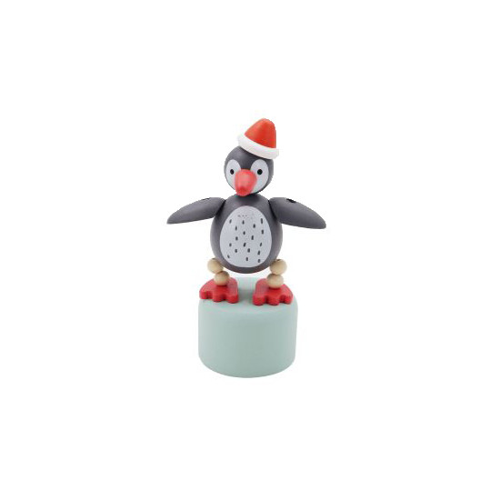 Figurine en bois articulee - pingouin de Jardinerie Bordeaux Libourne Gironde dans C023
