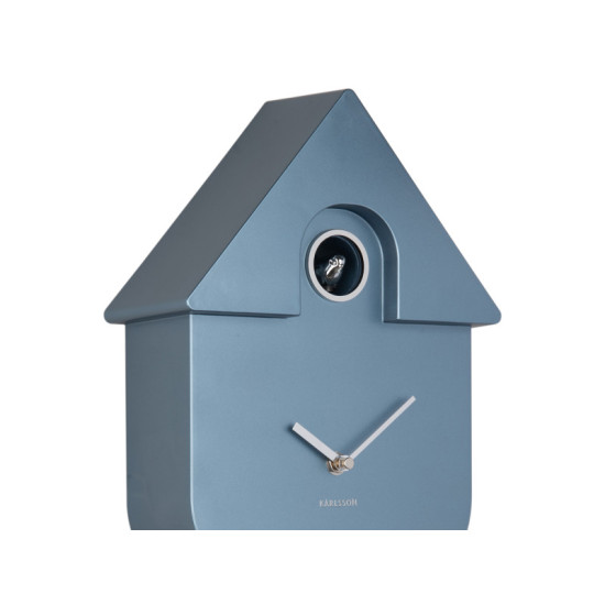 Horloge murale moderne cuckoo metallique bleu de Jardinerie Bordeaux Libourne Gironde dans P2051