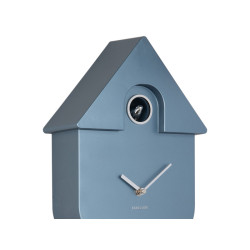 Horloge murale moderne cuckoo metallique bleu de Jardinerie Bordeaux Libourne Gironde dans P2051