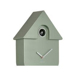 Horloge murale moderne cuckoo metallique vert de Jardinerie Bordeaux Libourne Gironde dans P2051