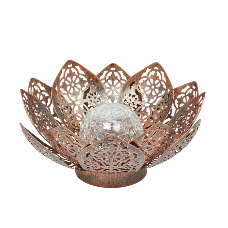 Lanterne solaire lotus damasque. 8 cm de Smart garden dans S1541