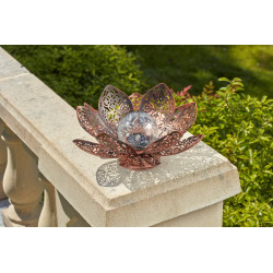 Lanterne solaire lotus damasque. 8 cm de Smart garden dans S1541