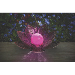 Lanterne solaire lotus damasque. 8 cm de Smart garden dans S1541