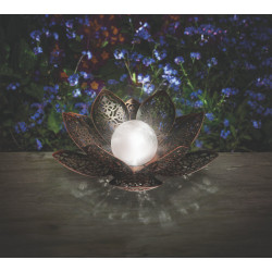 Lanterne solaire lotus damasque. 8 cm de Smart garden dans S1541