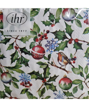 SERVIETTE LUNCH HOUX DE NOEL de Jardinerie Bordeaux Libourne Gironde dans M067