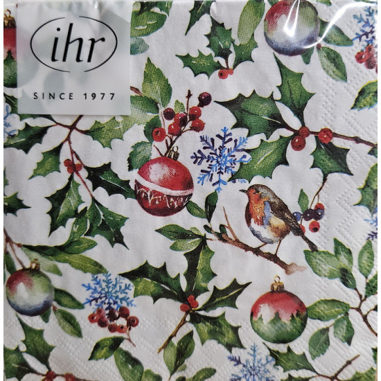 SERVIETTE LUNCH HOUX DE NOEL de Jardinerie Bordeaux Libourne Gironde dans M067