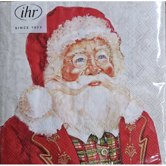SERVIETTE LUNCH PERE NOEL REVEUR de Jardinerie Bordeaux Libourne Gironde dans M067