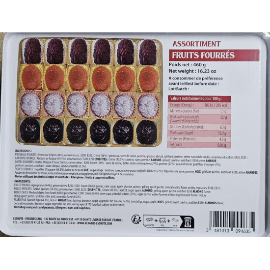 FRUITS FOURRES BOITE METAL 460G de Table des producteurs Libourne dans E1001