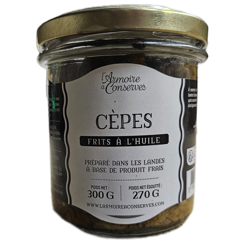 CEPES FRITS A L'HUILE 270G de Table des producteurs Libourne dans 🥫 Conserves