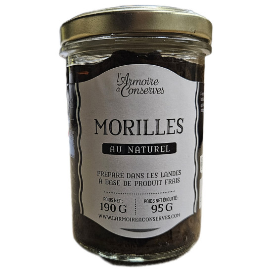 MORILLES AU NATUREL 95G de Table des producteurs Libourne dans 🥫 Conserves