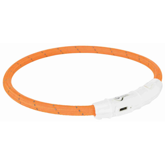 Collier lumineux chien l-xl: 65cm/7mm. orange de Trixie - Produit pour animaux dans T050