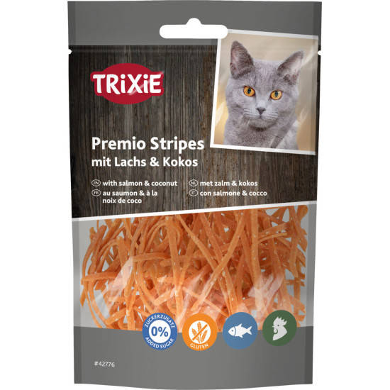 Stripes au saumon et à la noix de coco 50 g de Trixie - Produit pour animaux dans T050