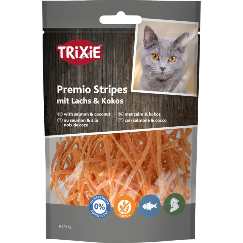Stripes au saumon et à la noix de coco 50 g de Trixie - Produit pour animaux dans T050