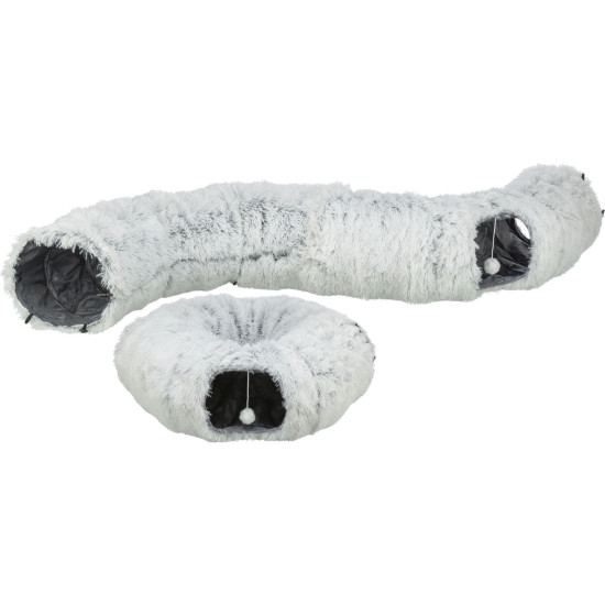 Tunnel de jeu/donut harvey peluche 25x160cm gris de Trixie - Produit pour animaux dans T050