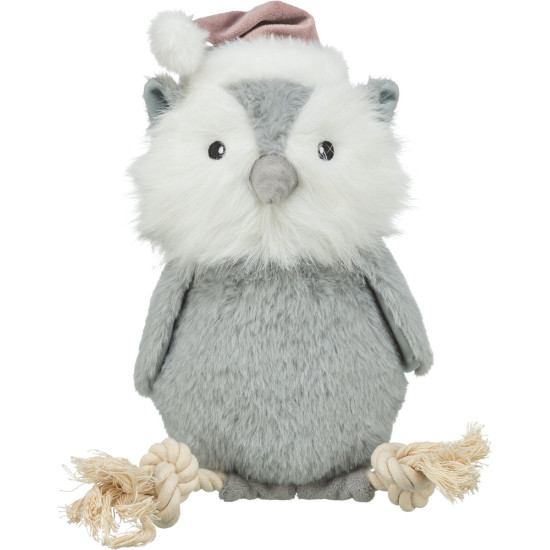 Xmas hibou avec corde. peluche/corde. 31cm de Trixie - Produit pour animaux dans T050