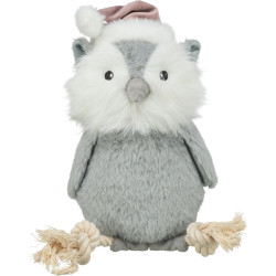Xmas hibou avec corde. peluche/corde. 31cm de Trixie - Produit pour animaux dans T050
