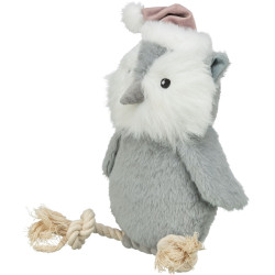 Xmas hibou avec corde. peluche/corde. 31cm de Trixie - Produit pour animaux dans T050