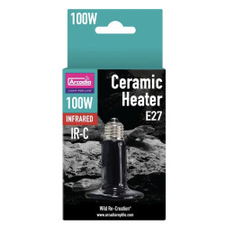 Ampoule chauffante ceramique arcadia 100 watt de Habistat, le matériel pour les reptiles dans A075
