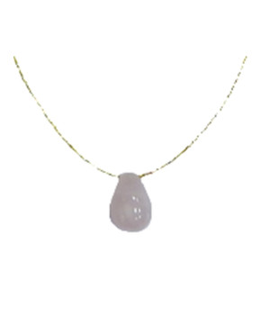 Collier quartz rose briolette de Herboristerie et Esotérisme à Libourne dans D040