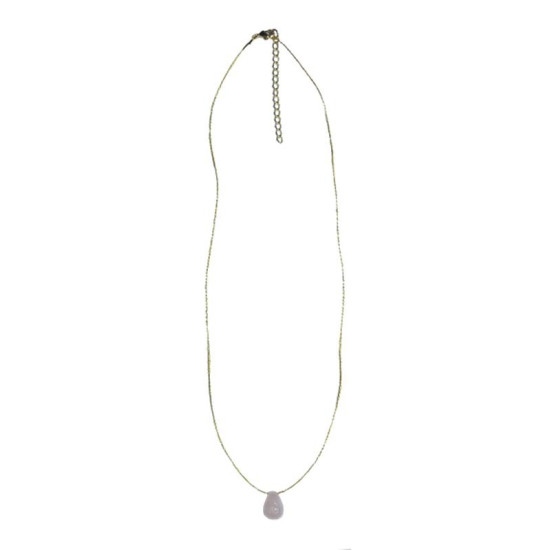 Collier quartz rose briolette de Herboristerie et Esotérisme à Libourne dans D040