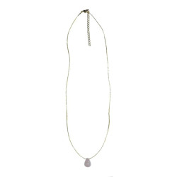 Collier quartz rose briolette de Herboristerie et Esotérisme à Libourne dans D040