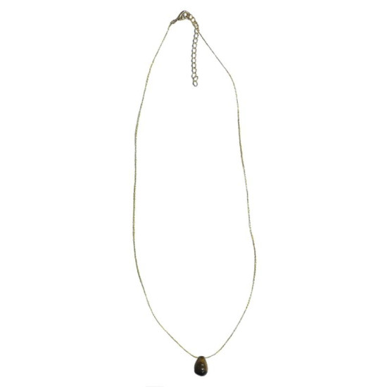 Collier oeil tigre briolette de Herboristerie et Esotérisme à Libourne dans D040