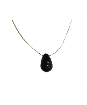 Collier onyx noir briolette de Herboristerie et Esotérisme à Libourne dans D040