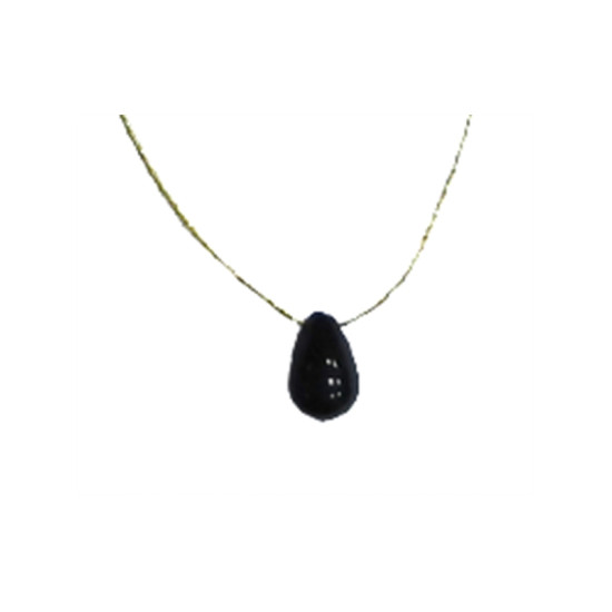 Collier onyx noir briolette de Herboristerie et Esotérisme à Libourne dans D040