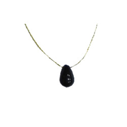 Collier onyx noir briolette de Herboristerie et Esotérisme à Libourne dans D040