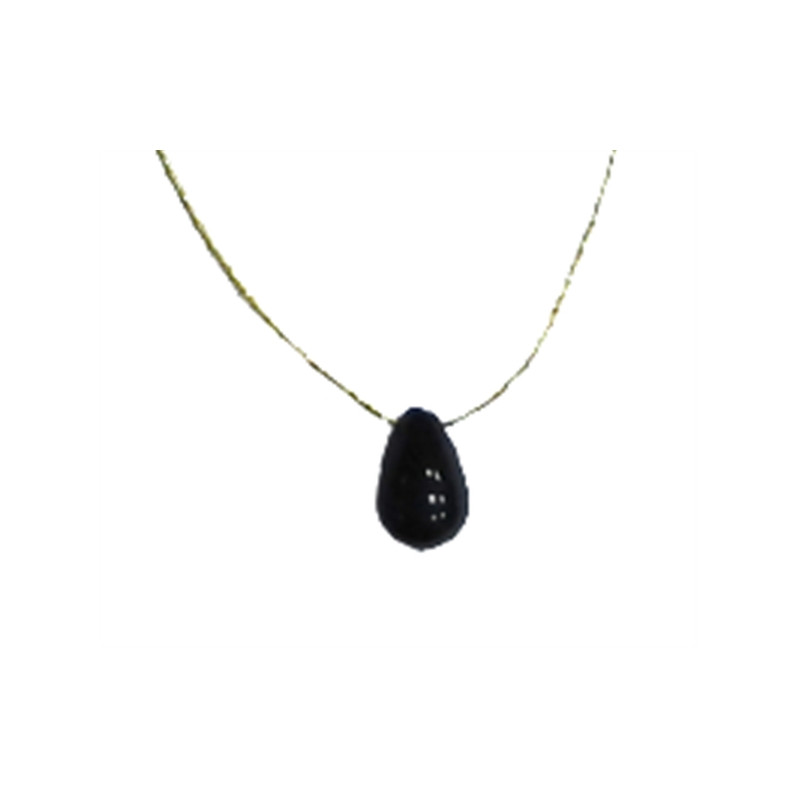 Collier onyx noir briolette de Herboristerie et Esotérisme à Libourne dans D040