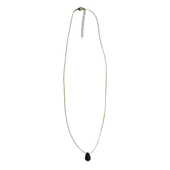Collier onyx noir briolette de Herboristerie et Esotérisme à Libourne dans D040