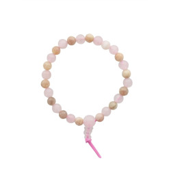 Bracelet enfant quartz rose-pierre soleil de Herboristerie et Esotérisme à Libourne dans D040