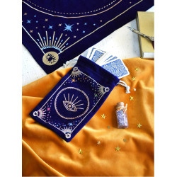 Bourse cartes tarot bleue de Herboristerie et Esotérisme à Libourne dans D040