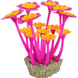 Decor flowers 2 violet/orange pour aquarium de Zolux - Produit pour animaux dans Z002