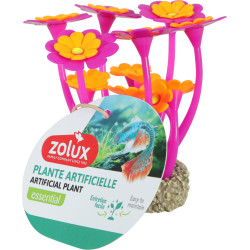 Decor flowers 2 violet/orange pour aquarium de Zolux - Produit pour animaux dans Z002