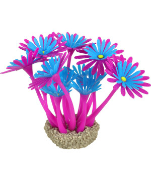 Decor flowers 3 violet/ bleu pour aquarium de Zolux - Produit pour animaux dans Z002