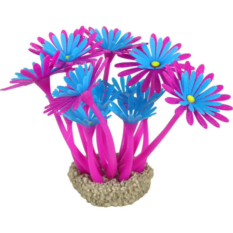 Decor flowers 3 violet/ bleu pour aquarium de Zolux - Produit pour animaux dans Z002