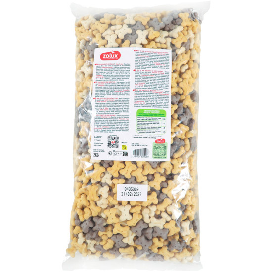 Biscuit mix mini os 2kg pour chien de Zolux - Produit pour animaux dans Z002