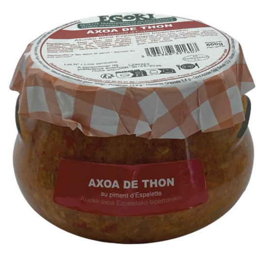 AXOA DE THON PIMENT ESPELETTE 600G de Bipia dans 🥫 Conserves
