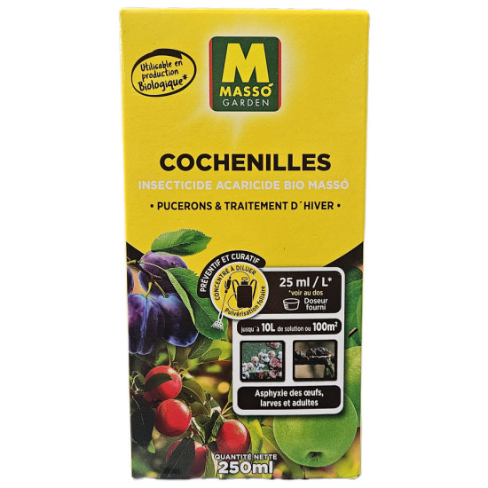 Cochenilles, Pucerons Traitement dhiver 250 ml U de Masso - Engrais bio et soin des plantes dans M037